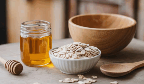 ماسك الشوفان والعسل