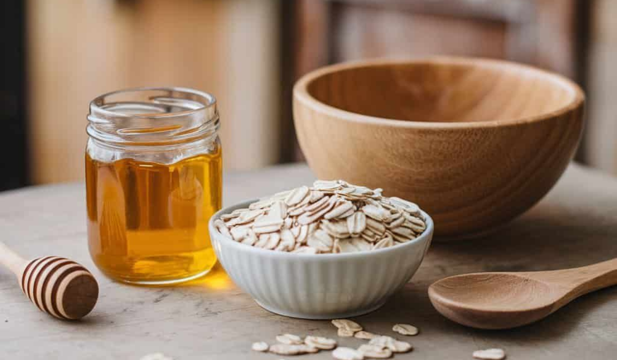 ماسك الشوفان والعسل