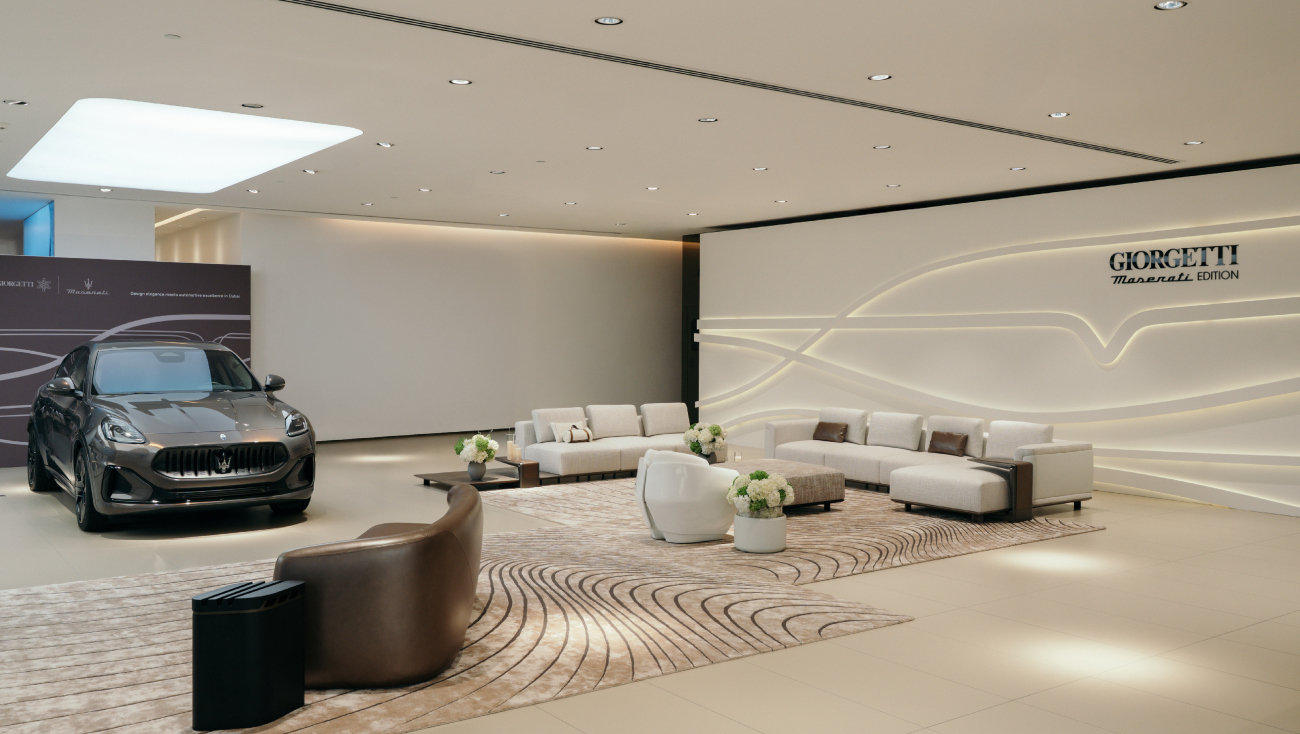 مازيراتي وجيورجيتي تُطلقان شراكتهما العالمية من دبي: تزاوج التصميم والفخامة الإيطالية