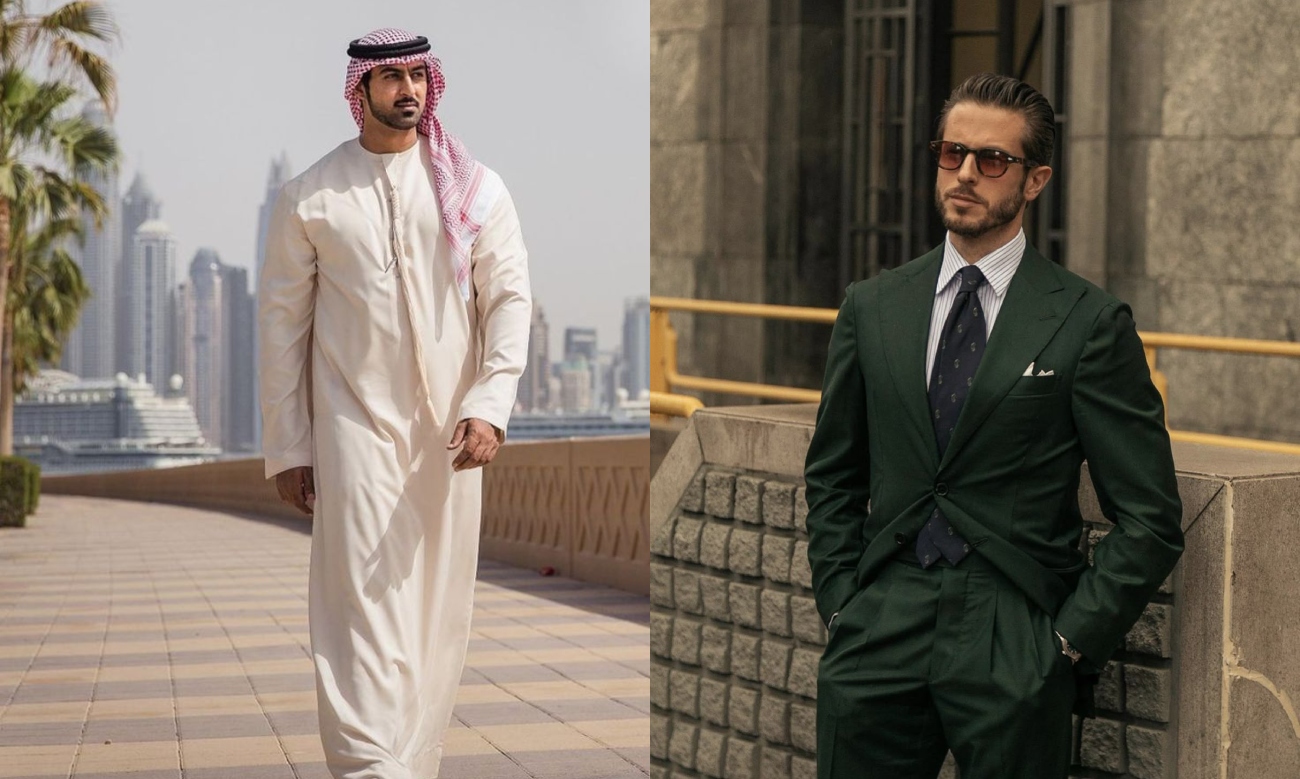 أفكار تنسيق الملابس في اليوم الوطني الإماراتي للرجل العصري في أبهى إطلالة