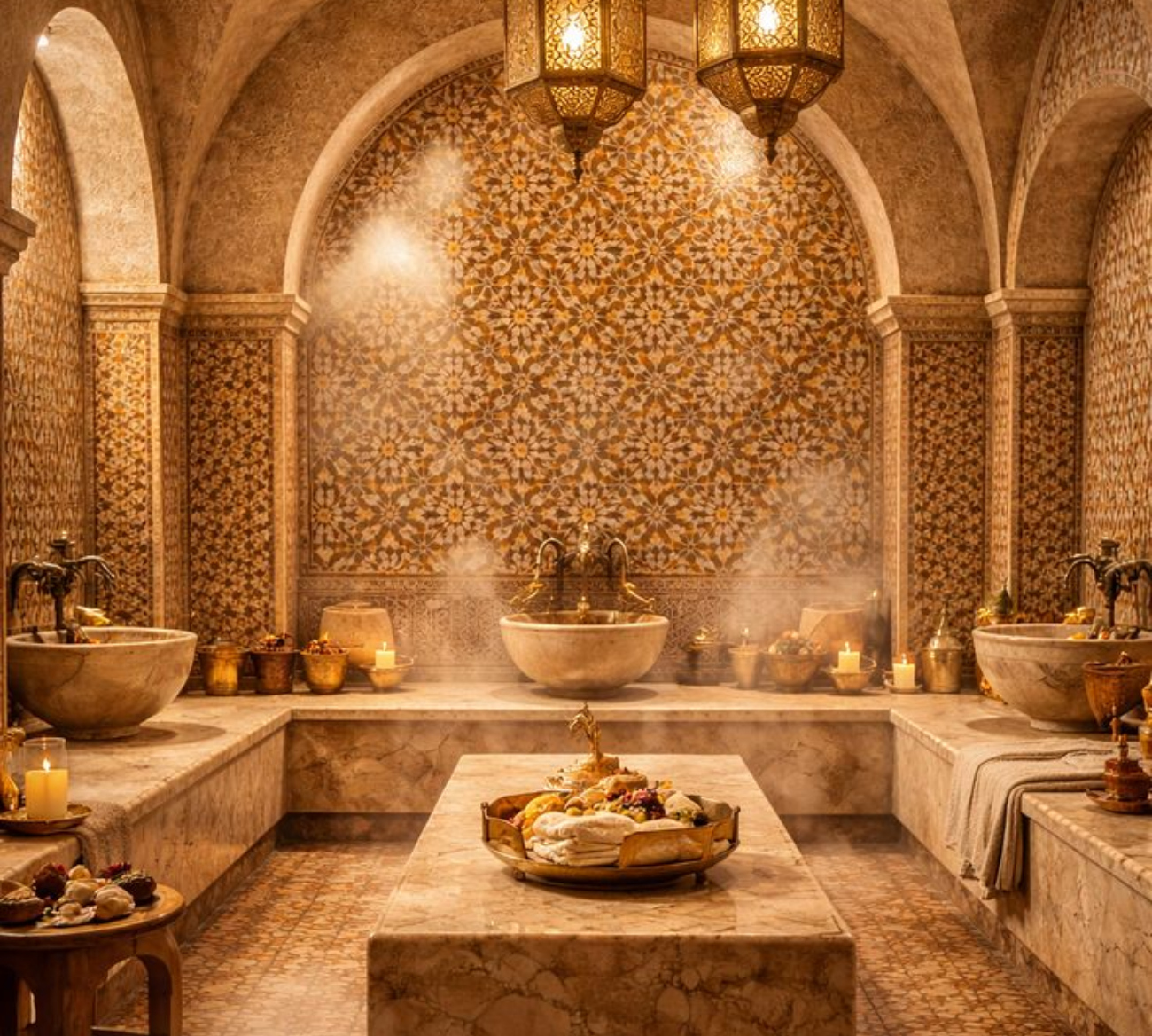 تأثير قوي يمنحه الحمام المغربي للرياضيين على راحة العضلات