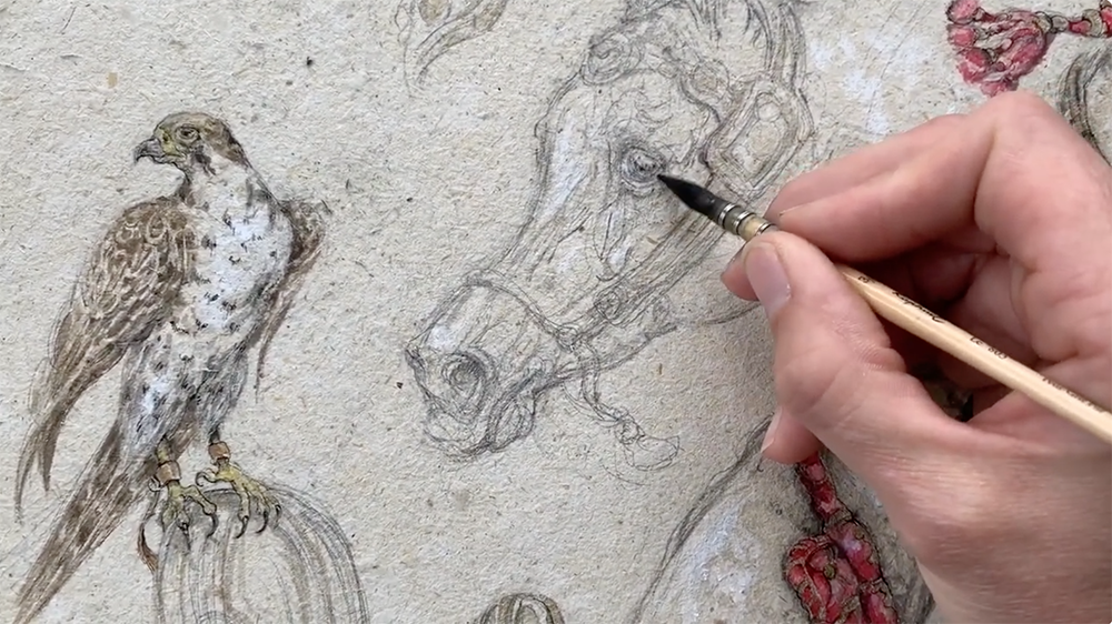 جمال الخيول العربية يزين أروقة المسجد الكبير في باريس