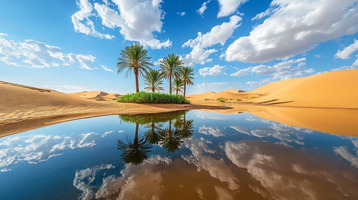 جماليات السياحة في واحات النخيل المعزولة